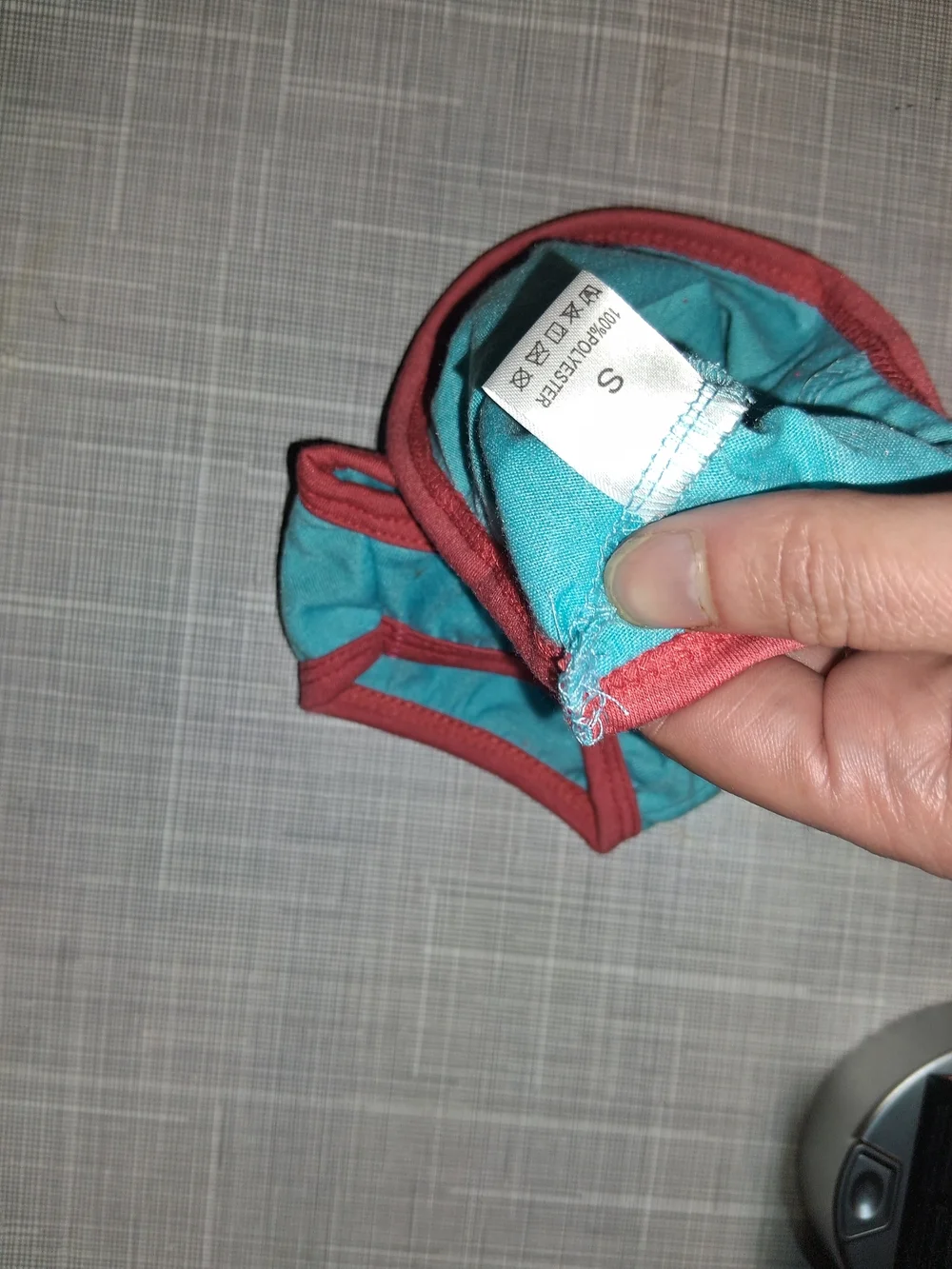 Pet Designer Louis Vuitton Style Turquoise & Red Dog Or Cat Tank Top Size S/M